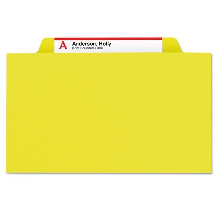 Smead Classification Folder, Yellow, PK10 19034